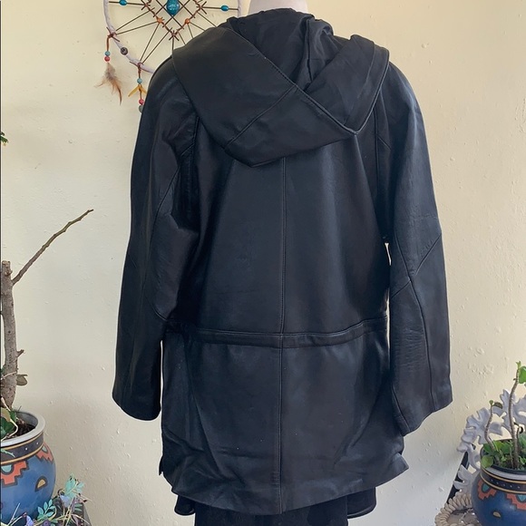 Hooded Leather Jacket 🧥 - Picture 7 of 10